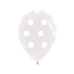 Globos transparentes con puntos blancos r5 125cm