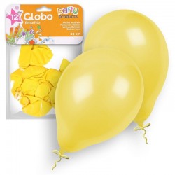 Globos amarillos 12 unidades 23 cm 9 latex