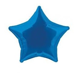 Globo estrella azul foil para helio