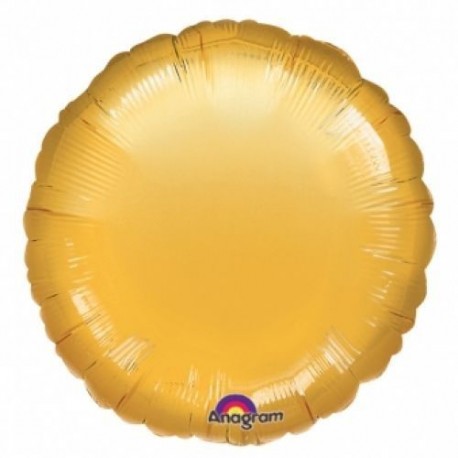 Globo redondo oro foil 18 45cm