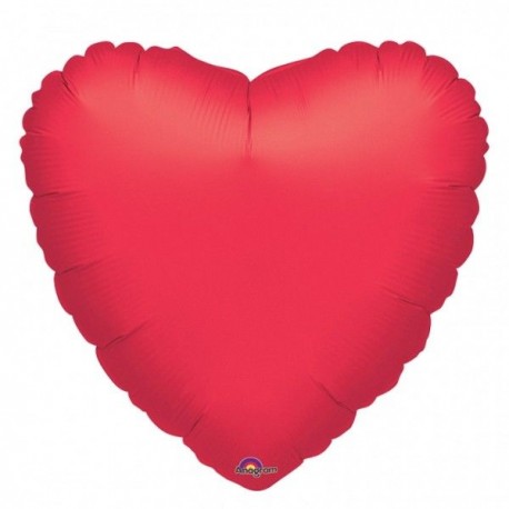 Globo corazon rojo foil jumbo p30 32