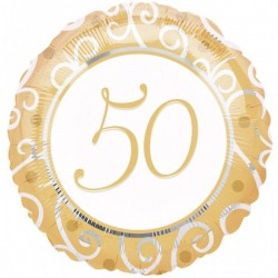 Globo 50 aniversario foil 18 45 cm 1105801