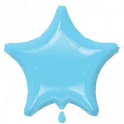 Globo estrella azul perlado iridiscente 18 45 cm