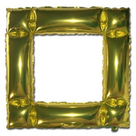 Globo marco o cuadro oro foil helio 48x48 cm
