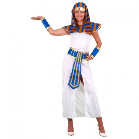 Disfraz faraona blanco mujer egipcia talla m l