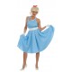 Disfraz sandy adulta talla L vestido azul anos 60