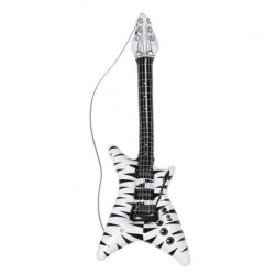 Guitarra electrica hinchable 92 cm zebra rockstar
