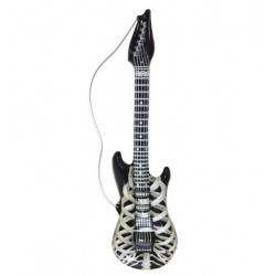 Guitarra hinchable esqueleto 105 cm rockero