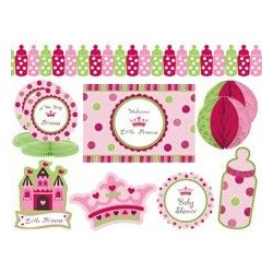 Kit decoracion nina baby shower little princess