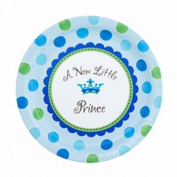 Platos 27 cm es un nino little prince baby shower