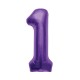 Globo numero 1 color purpura morado 86 cm helio