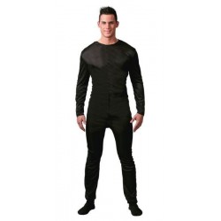 Malla negra hombre talla unica m-l spandex mono