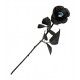 Rosa negra con ojo 45 cm decroacion halloween novi