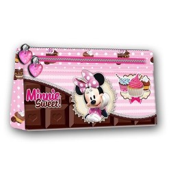 Estuche minnie mouse chocolate 22x115x4 cm