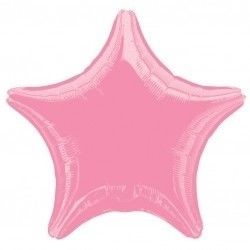 Globo estrella rosa 19 45 cm foil helio o aire