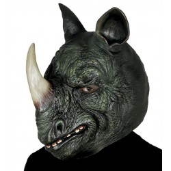 Careta rinoceronte de latex mascara