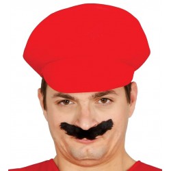 Gorra fontanero roja similar a la de mario bros