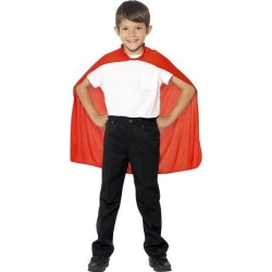 Capa roja infantil de superheroe imitacion superman