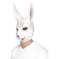 Careta conejo de suerte mascara latex rabbit
