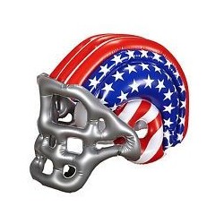 Casco de futbol americano usa hinchable rugby