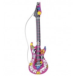 Guitarra hinchable hippie de 105 cm