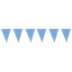 Guirnalda banderines triangulares azules 10 metros