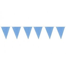 Guirnalda banderines triangulares azules 10 metros