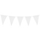 Guirnalda banderines triangulares blancas 10 metro