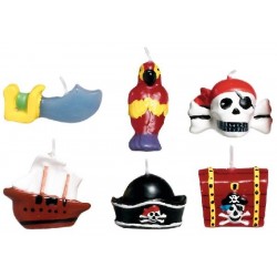 Velas piratas formas fiesta pirata figuras para tarta