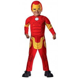 Disfraz iron man musculoso deluxe talla 1 2 anos