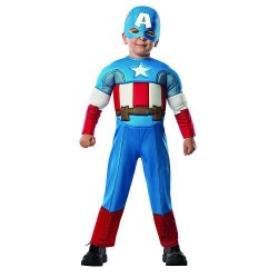 Disfraz capitan america musculoso deluxe talla 1 2