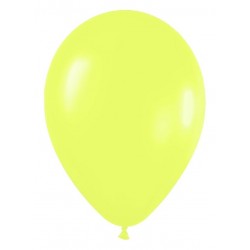 Globo amarillo neon r-12 30cm 50uds sempertex