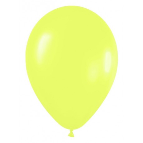 Globo amarillo neon r 12 30cm 50uds sempertex