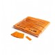 Confeti papel rectangular naranja