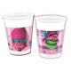 Vasos trolls plastico 8 unidades cumpleanos