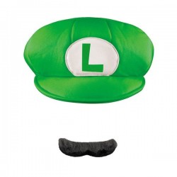 Kit luigi para nino sombrero y bigote