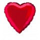 Globo corazon rojo 18 helio o aire 45 cm