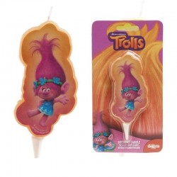 Vela trolls figura 75 cm unidad