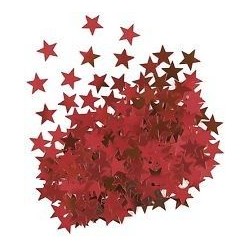 Confetti estrellas rojas 14 gr