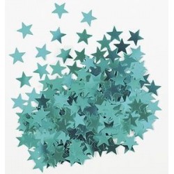 Cofetti estrellas azul turquesa 14 gr