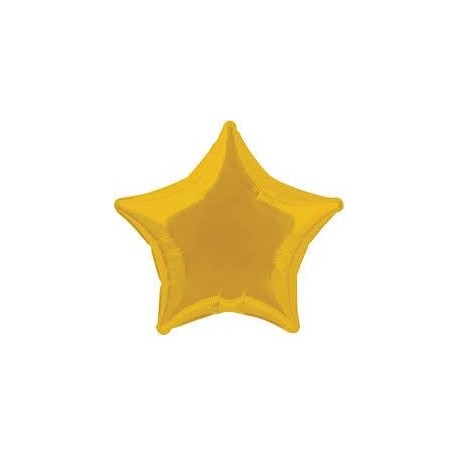 Globo estrella dorado 50 cm