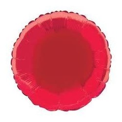 Globo redondo rojo 45 cm
