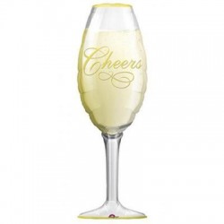Globo copa de champagne 97x35 cm cheers