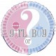 Globo para baby shower girl or boy 45 cm 18