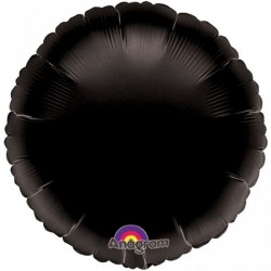 Globo circulo negro 18 45 cm helio o aire