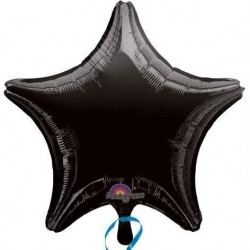 Globo estrella negra 19 45 cm helio o aire