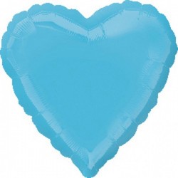 Globo corazon azul pastel 18 45 cm helio o aire