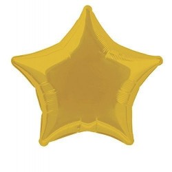 Globo estrella dorado 18 45 cm foil helio o aire