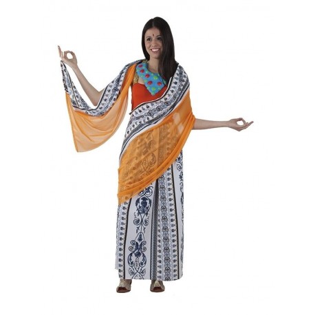 Disfraz de mujer hindú.