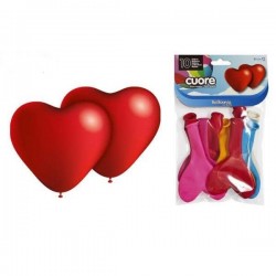 Globos corazon latex colores surtidos 80 cm perimetro